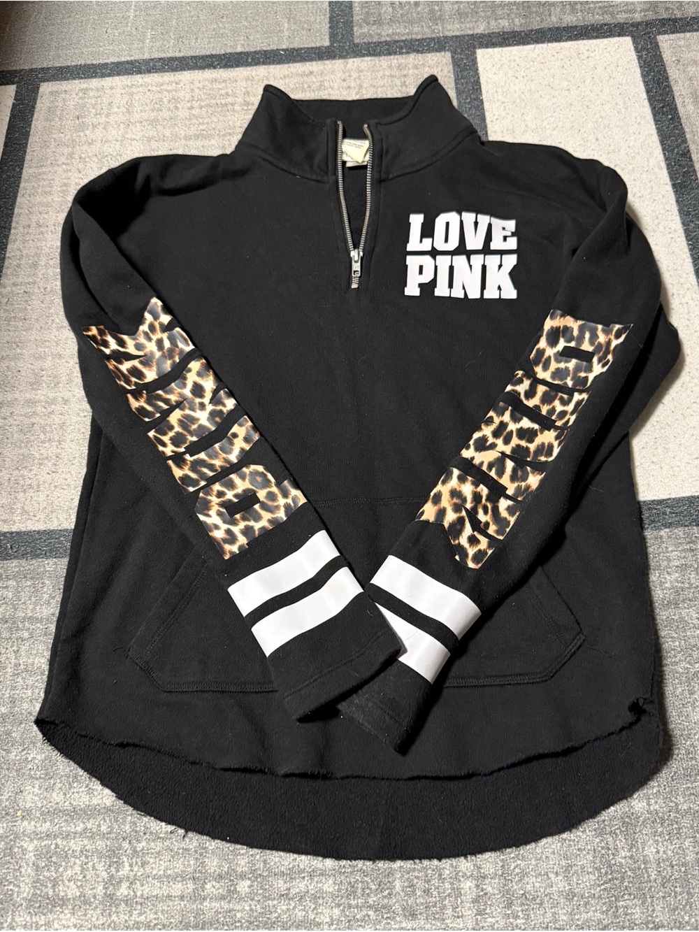 Vs Pink Quarter Zip